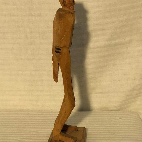 Vintage Mid-Century 1952 Sven Gunnarsson Tennis Player Partially Painted Wooden - Picture 4 of 7